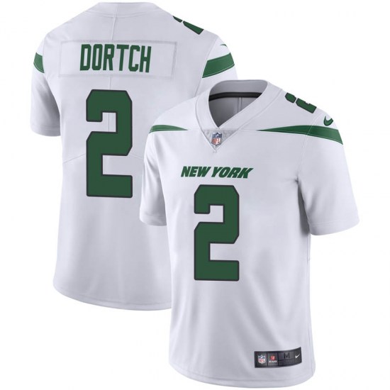 New York Jets #2 Greg Dortch White Vapor Untouchable Limited Stitched Jersey - Zenithce