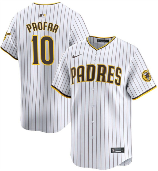 San Diego Padres #10 Jurickson Profar White 2024 Home Limited Stitched Jersey - Zenithce