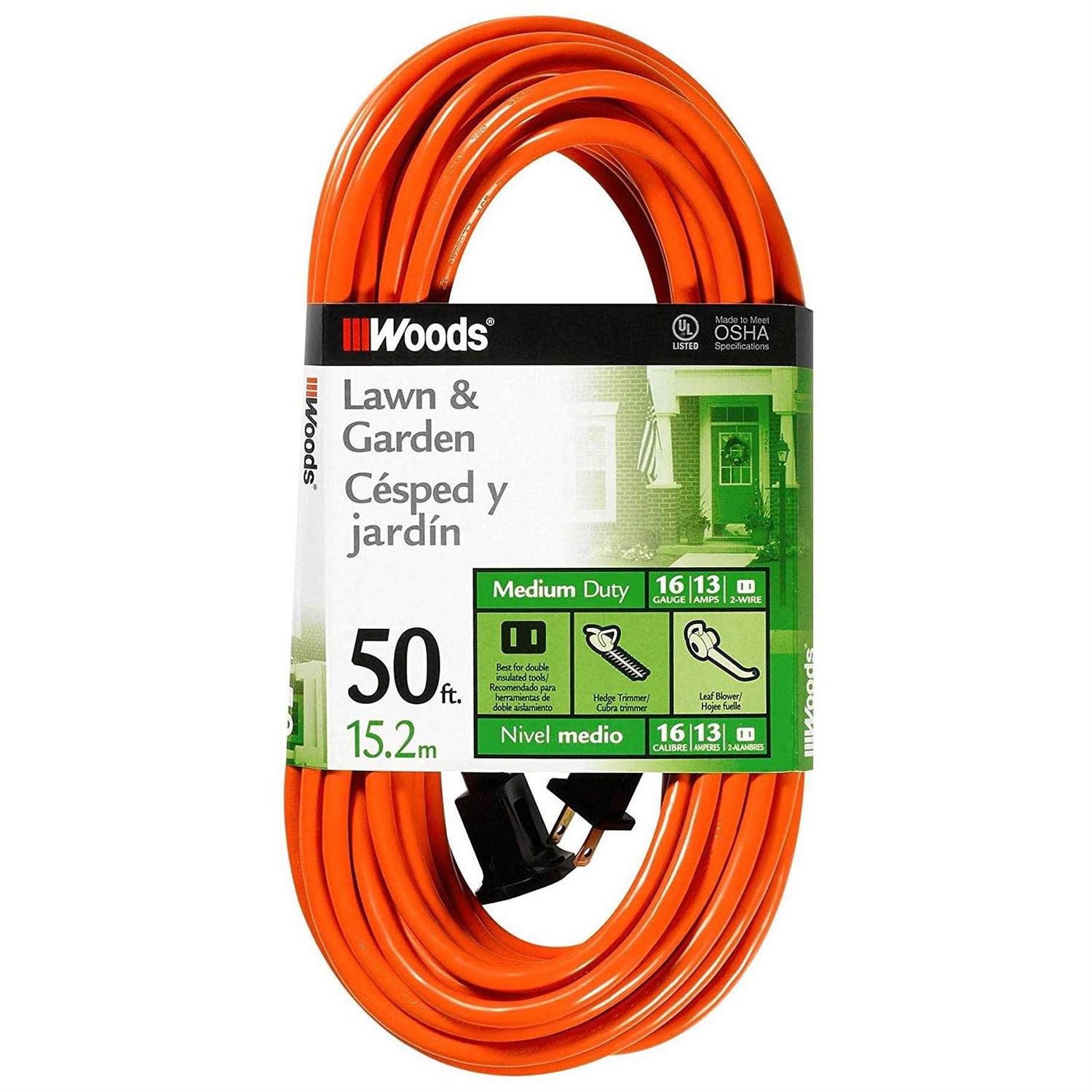 Woods Cube Extension Cord with Power Tap - Zenithce