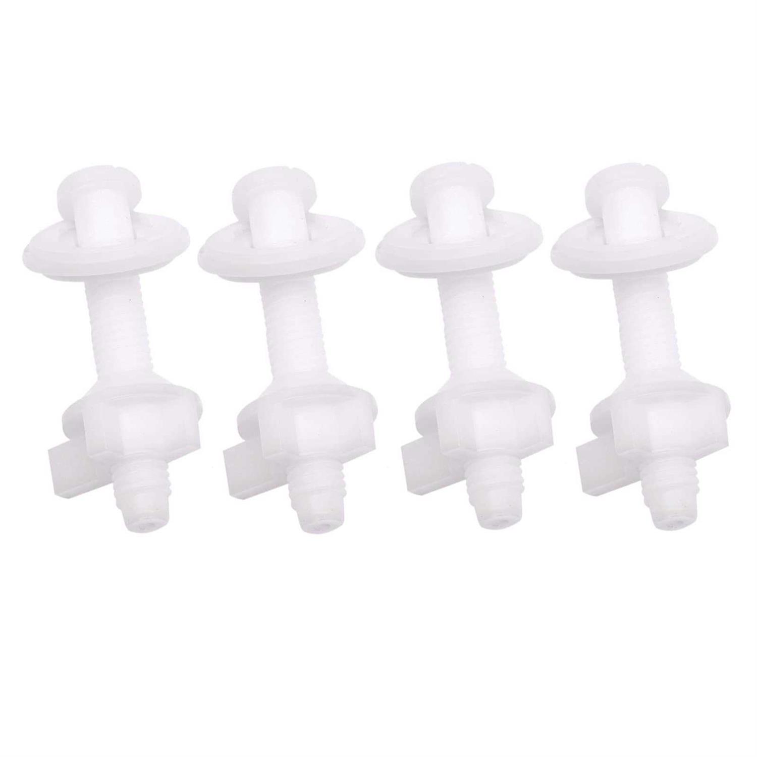 Toilet Seat Screws Toilet Seat Hinges Bolt Expanding Rubber Top Nuts Screw Fixings Fix WC Blind Hole Fittings - Zenithce
