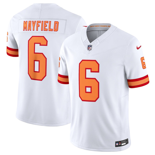 Tampa Bay Buccaneers #6 Baker Mayfield White 2025 F.U.S.E. Vapor Limited Football Stitched Jersey - Zenithce