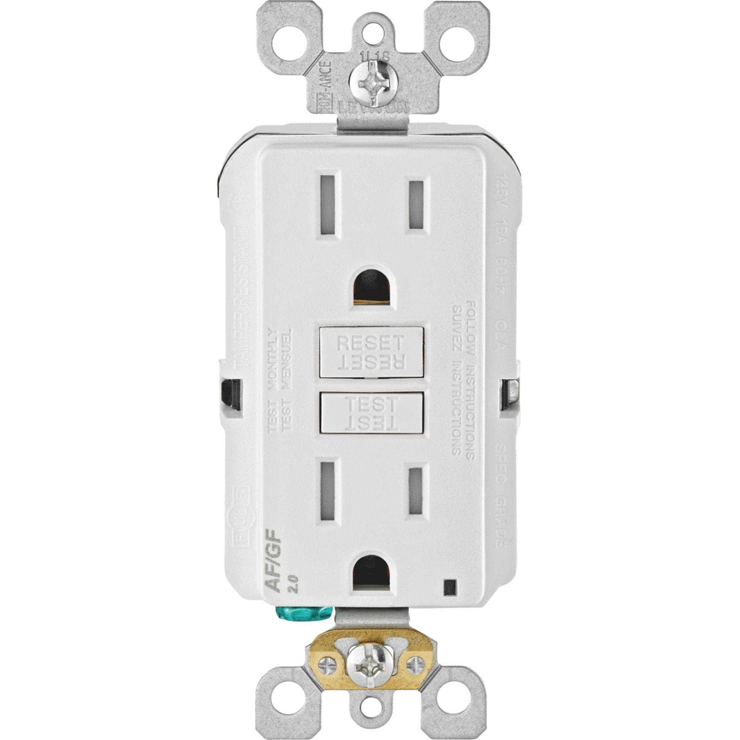 Leviton AGRBF-W 20A Blank Face AFCI/GFCI - Zenithce