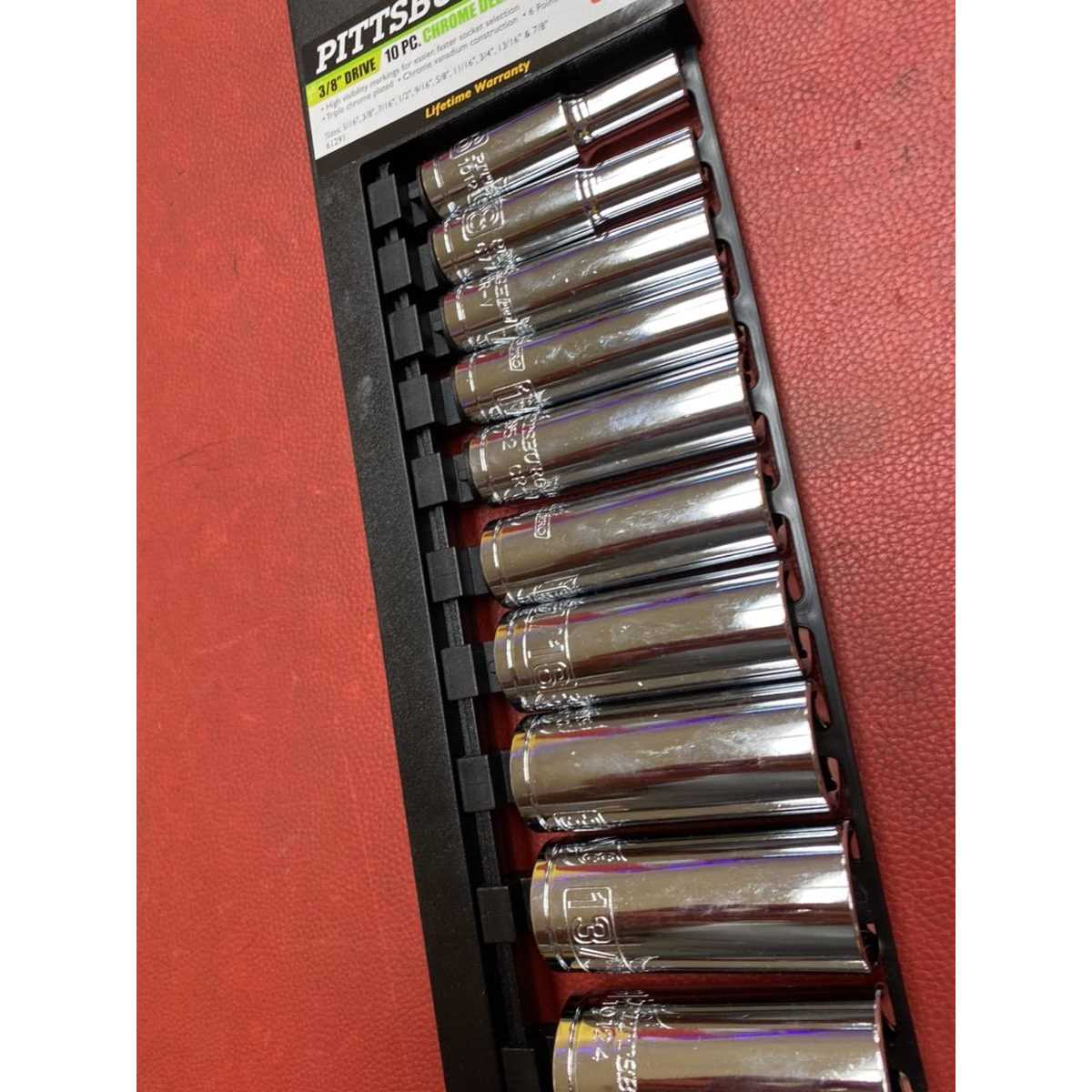 Pittsburgh Pro Drive SAE High Visibility Deep Socket - Zenithce