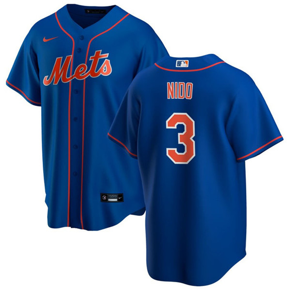 New York Mets #3 Tomás Nido Royal Cool Base Stitched Jersey - Zenithce