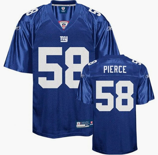 New York Giants #58 Antonio Pierce Blue Stitched Jersey - Zenithce