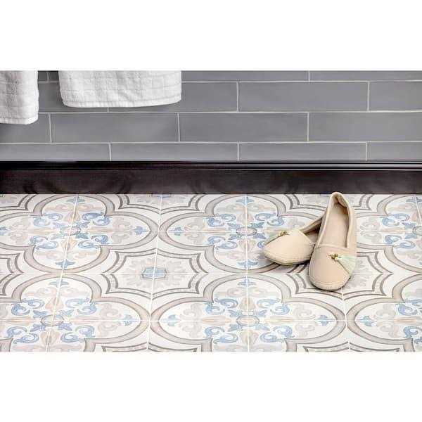 Ivy Hill Tile Valencia Encaustic 8 in. x 8 in. 9mm Matte Porcelain Floor and Wall Tile - Zenithce