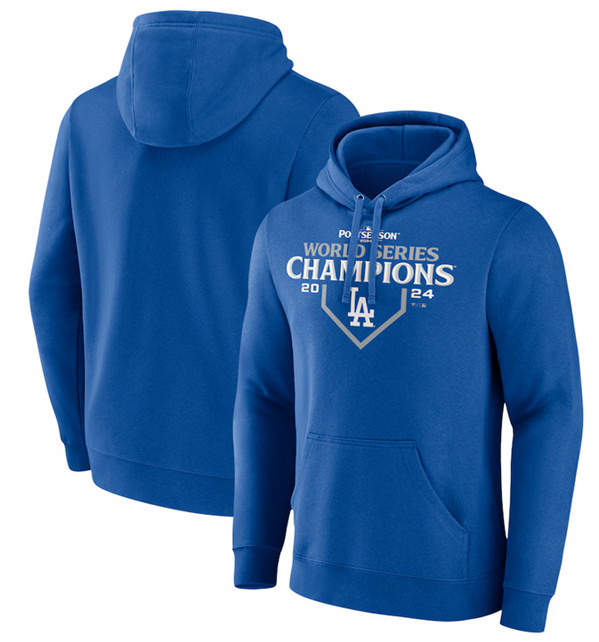 Los Angeles Dodgers Royal 2024 World Series Champions Pullover Hoodie - Zenithce