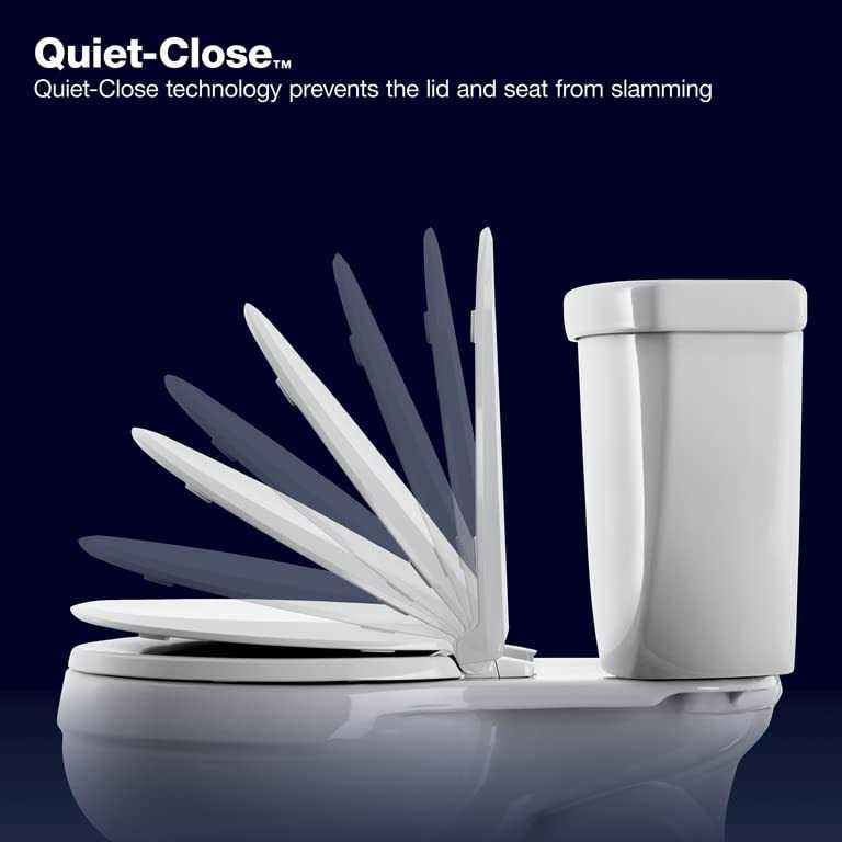 KOHLER Cachet ReadyLatch Quiet-Close Elongated Toilet Seat - Zenithce
