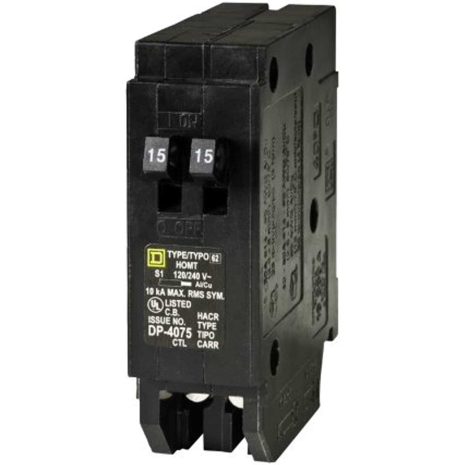 Square D Homeline 15 Circuit Breaker HOM115CP - Zenithce