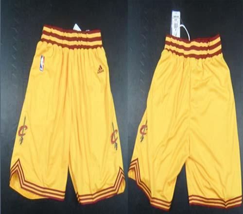 Cleveland Cavaliers Yellow NBA Shorts - Zenithce