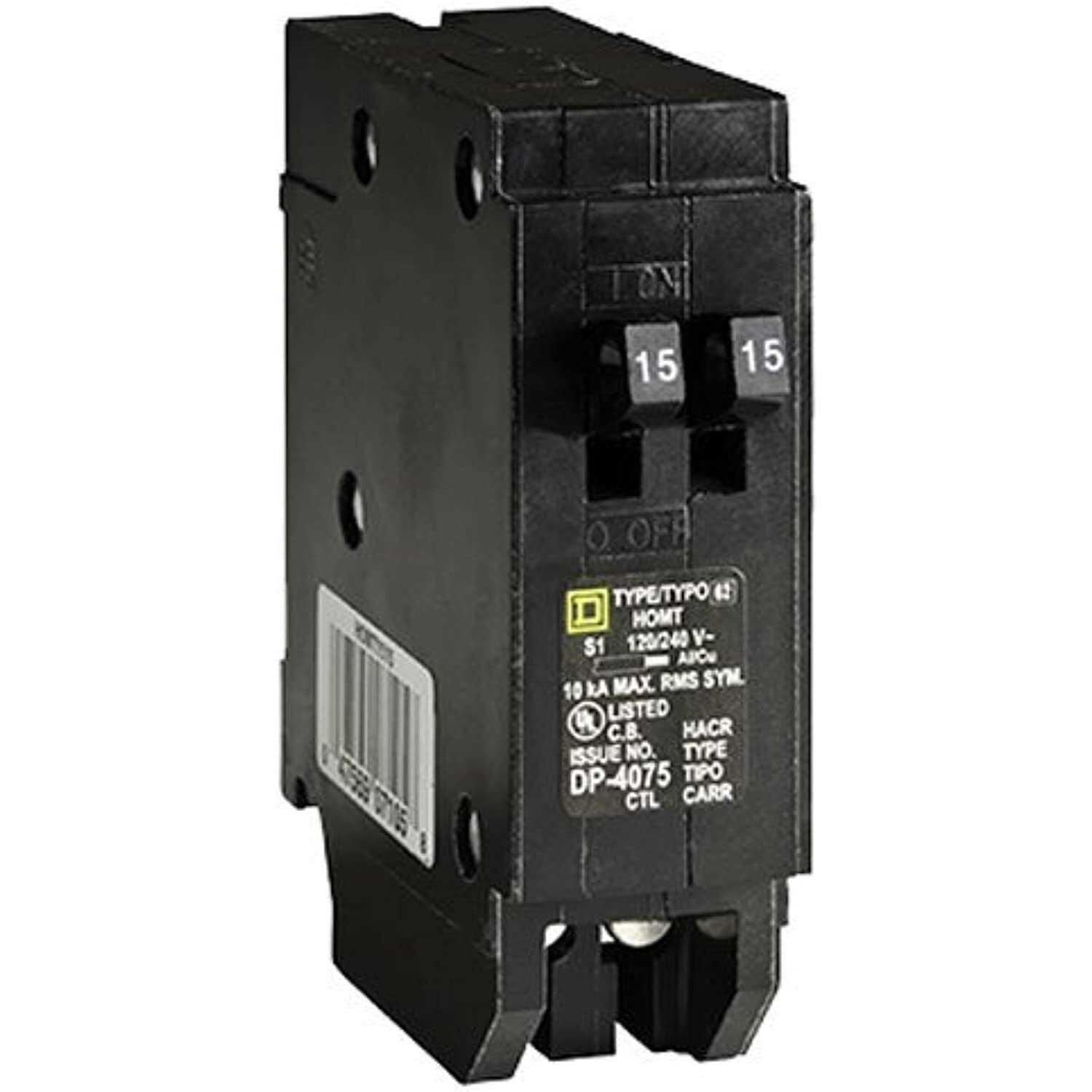 Square D Homeline 15 Circuit Breaker HOM115CP - Zenithce