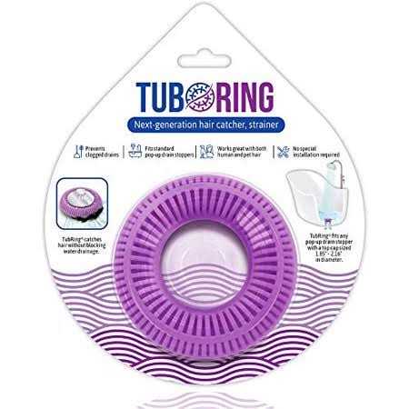 Tubring The Ultimate Tub Drain Protector Hair Catcher/Strainer/Snare - Zenithce