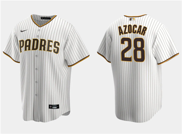 San Diego Padres #28 José Azocar White Cool Base Stitched Jersey - Zenithce