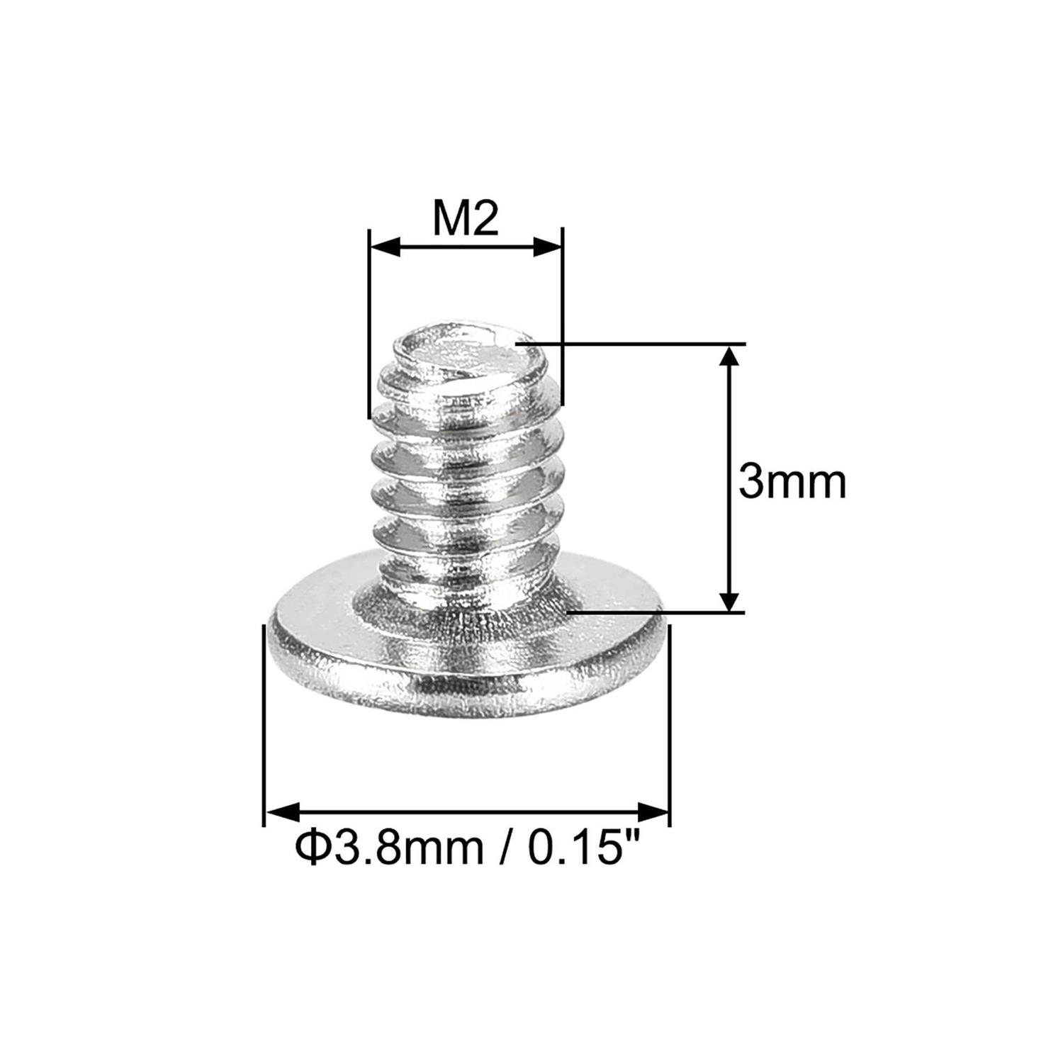 Uxcell M2 x 4mm Laptop Computer Screws 3.8mm Dia Phillips Head Screw - Zenithce