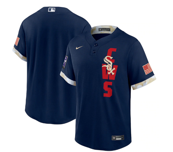 Chicago White Sox Blank 2021 Navy All-Star Cool Base Stitched Jersey - Zenithce