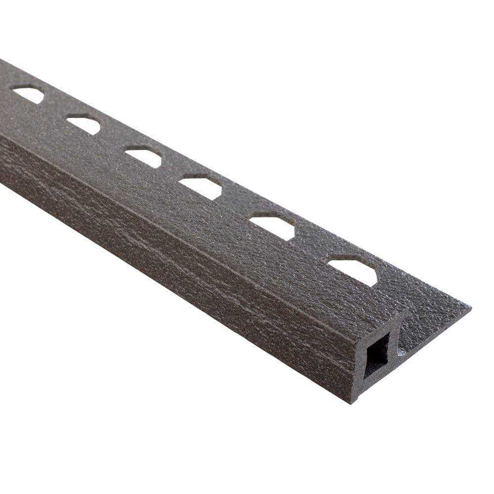 Emac Novoescuadra Mini Matt 1/2 in x 8-1/2 in Aluminum Tile Edging trim - Zenithce