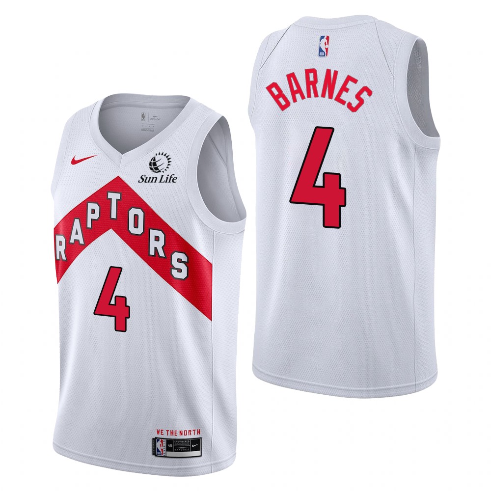 Toronto Raptors #4 Scottie Barnes Association Edition White Jersey - Zenithce