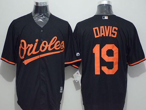 Orioles #19 Chris Davis Black New Cool Base Stitched Jersey - Zenithce