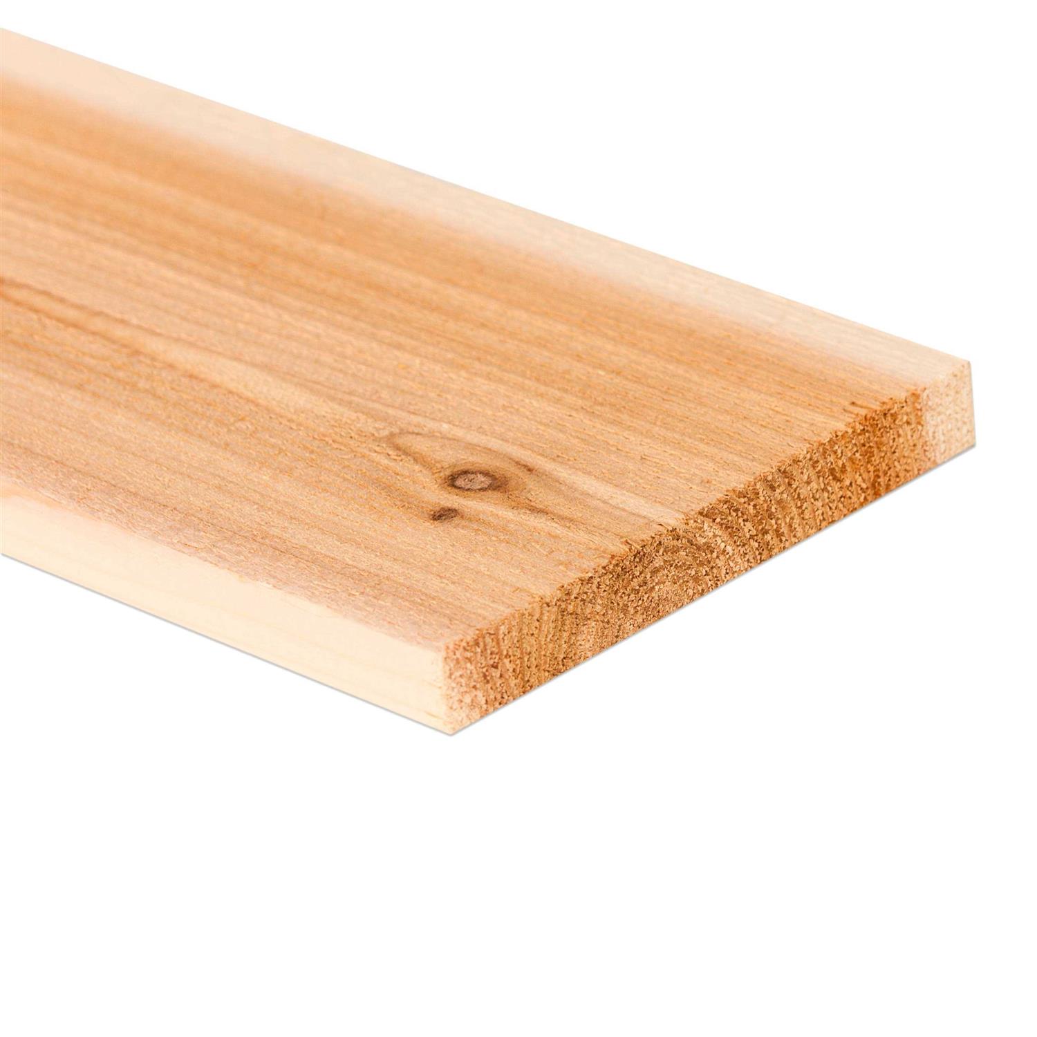 RELIABILT 1-in x 6-in x 12-ft Tongue and Groove Edge Unfinished Cedar Board CTGSQV4E10612 - Zenithce