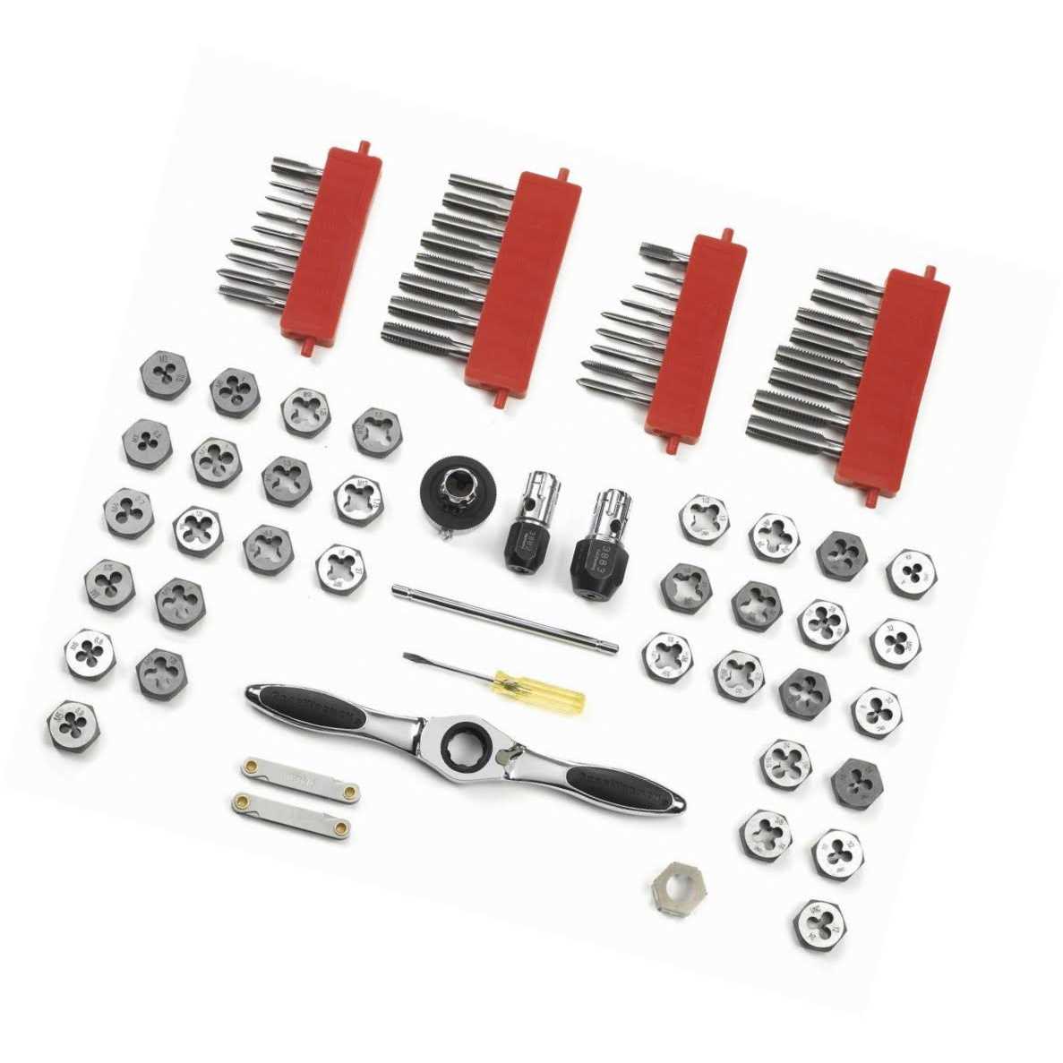 GearWrench 3887 SAE/Metric Ratcheting Tap and Die Set - Zenithce