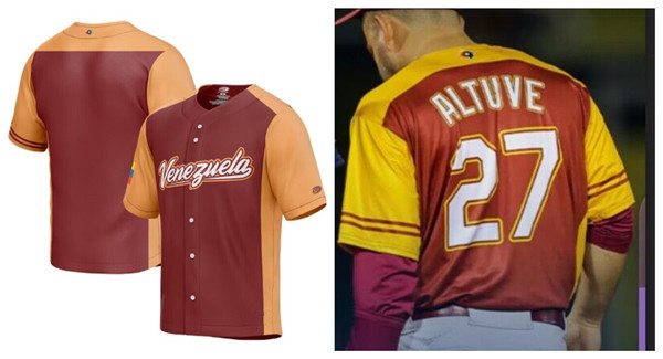 Venezuela #27 José Altuve 2023 Burgundy World Classic Stitched Jersey - Zenithce