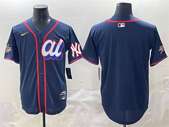American League New York Yankees Blank Navy 2025 All-Star Edition Limited Stitched Jersey - Zenithce