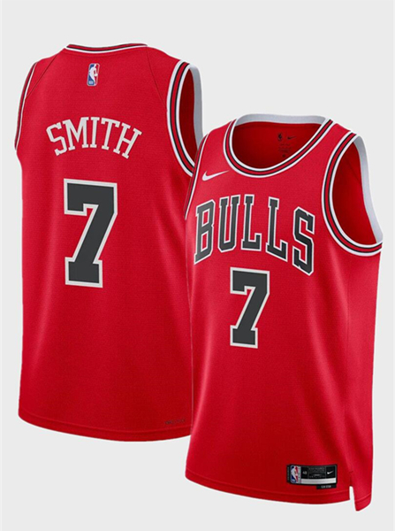 Chicago Bulls #7 Jalen Smith Red 2024 Icon Edition Stitched Jersey - Zenithce