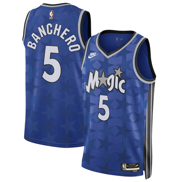 Orlando Magic #5 Paolo Banchero Blue 2023-24 Classic Edition Stitched Jersey - Zenithce