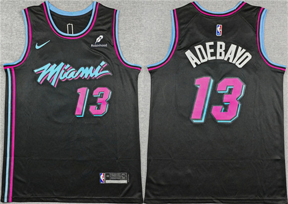 Miami Heat #13 Bam Adebayo Black 2025-26 City Edition Stitched Jersey - Zenithce