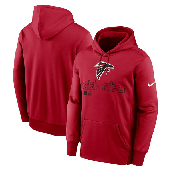 Atlanta Falcons Red Performance Pullover Hoodie - Zenithce