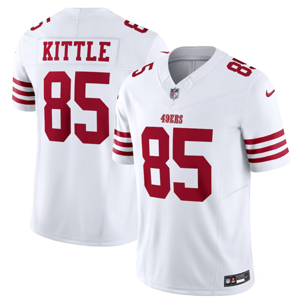 San Francisco 49ers #85 George Kittle White 2023 F.U.S.E. Vapor Untouchable Limited Stitched Jersey - Zenithce