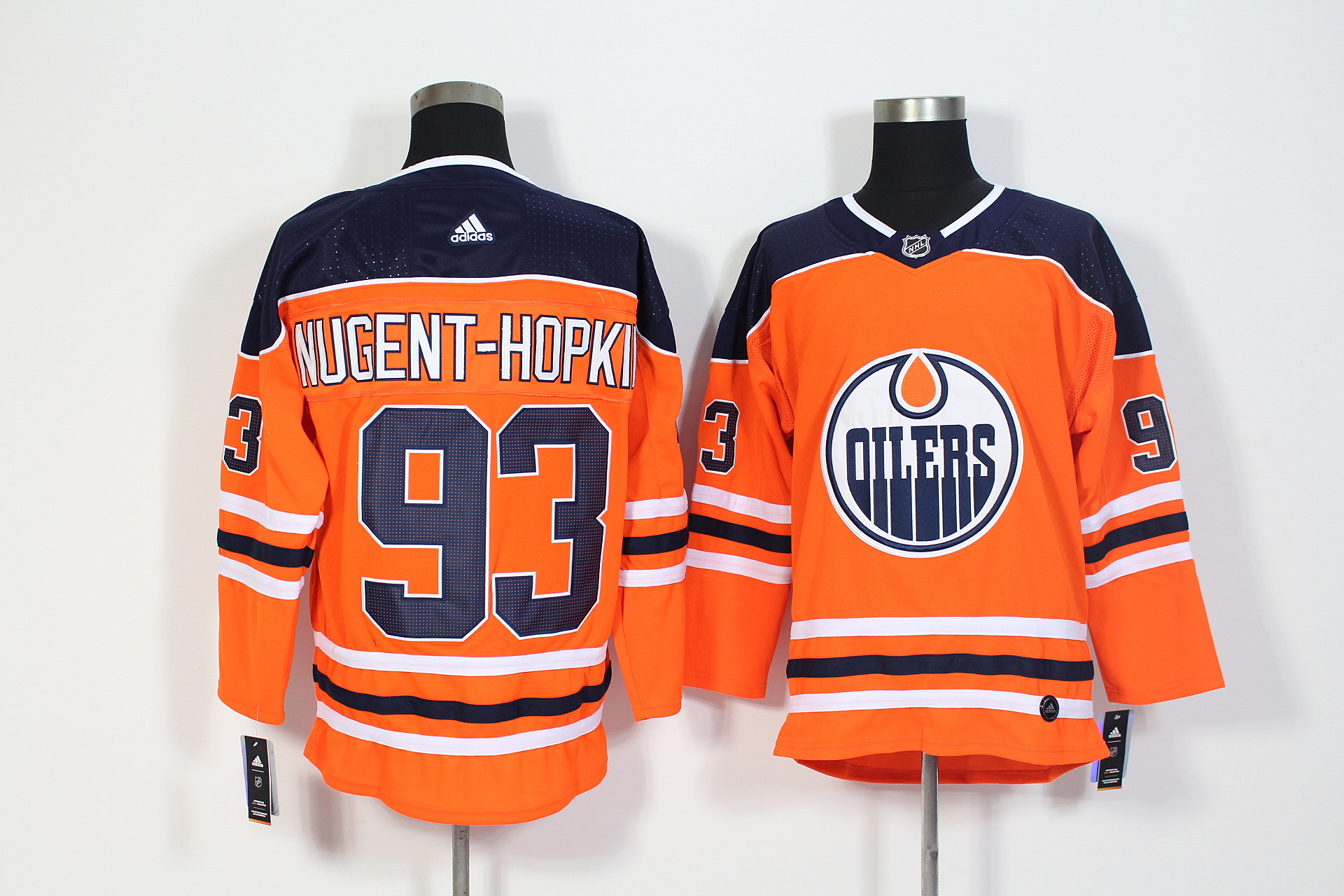 Edmonton Oilers #93 Ryan Nugent-Hopkins Orange Stitched Adidas Jersey - Zenithce