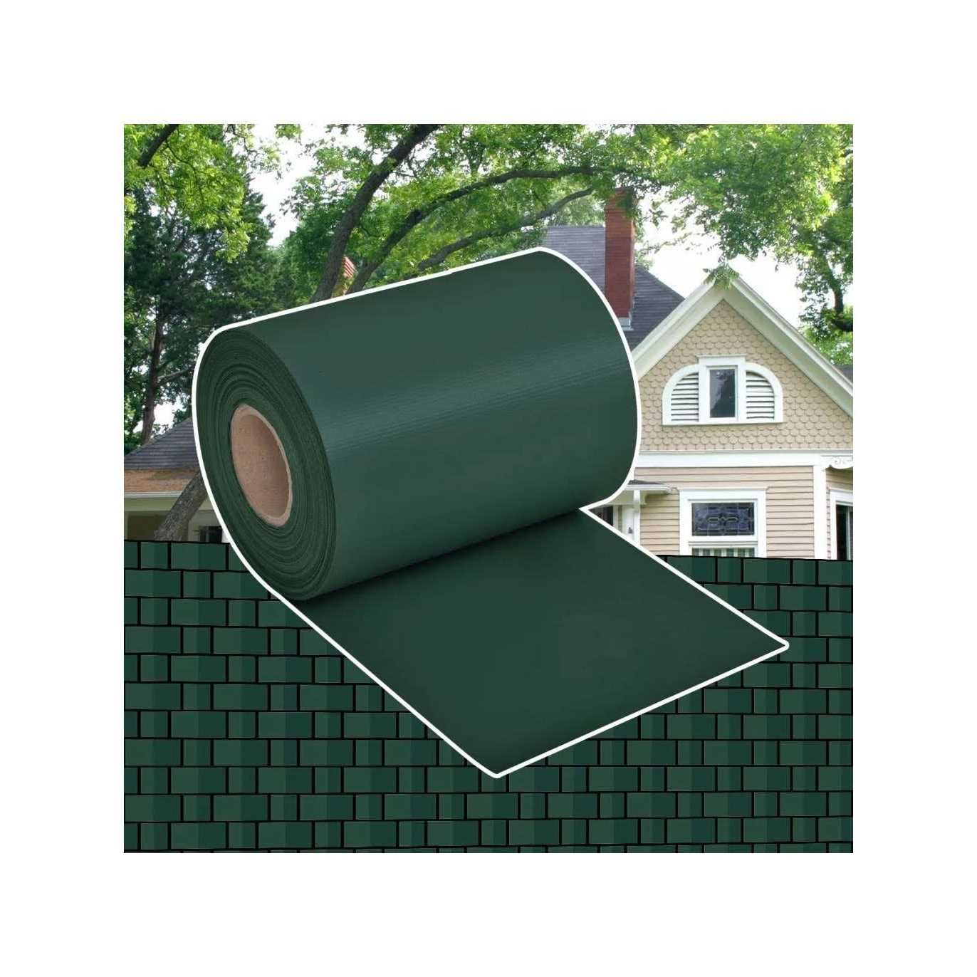 vidaXL Garden Privacy Screen PVC 229.7’x0.6′ Gray - Zenithce