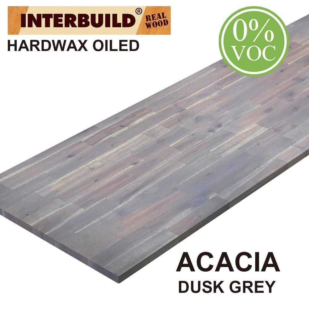 Interbuild Acacia 6 ft. L x 25 in. D 1.5 T Butcher Block Countertop - Zenithce