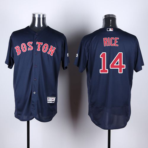 Red Sox #14 Jim Rice Navy Blue Flexbase Authentic Collection Stitched Jersey - Zenithce