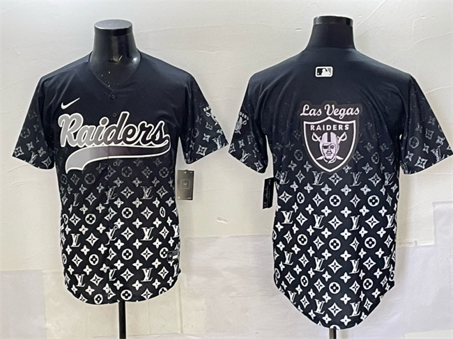 Las Vegas Raiders Team Big Logo Black Limited Stitched Jersey - Zenithce
