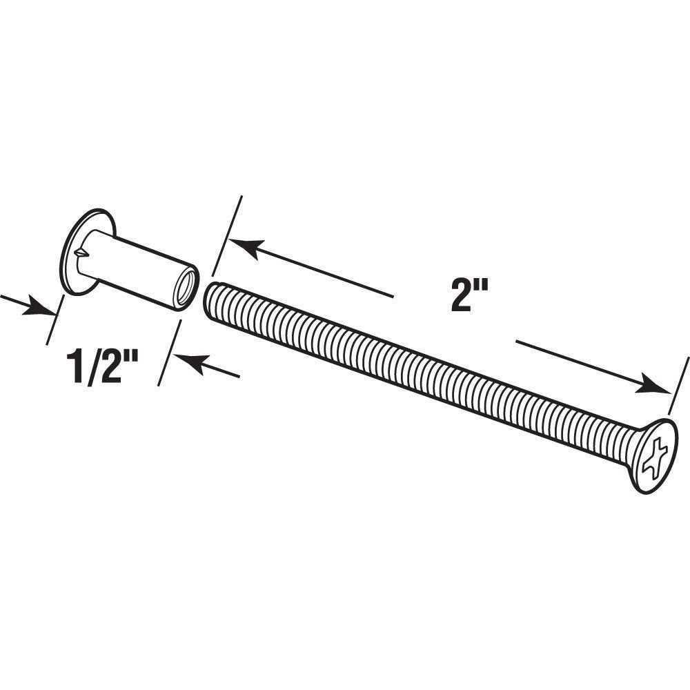 Prime-Line 2 Sliding Door Binder Posts MP2055 - Zenithce