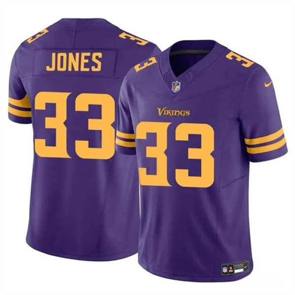 Minnesota Vikings #33 Aaron Jones Purple F.U.S.E. Color Rush Vapor Untouchable Limited Stitched Jersey - Zenithce
