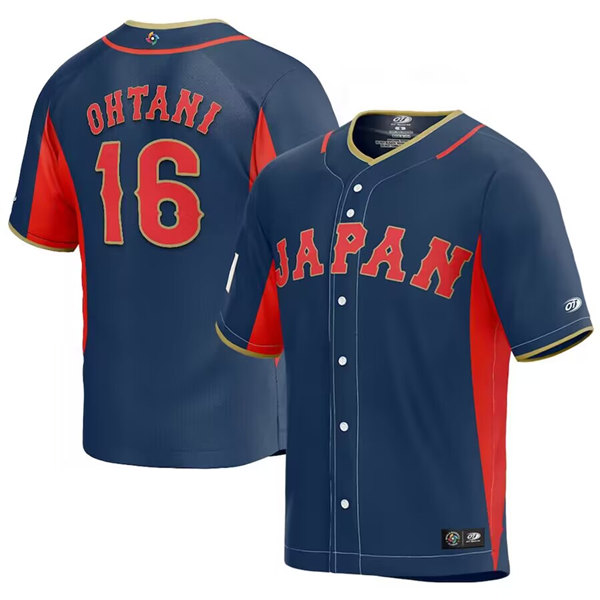 Japan #16 Shohei Ohtani 2023 Navy World Classic Stitched Jersey - Zenithce