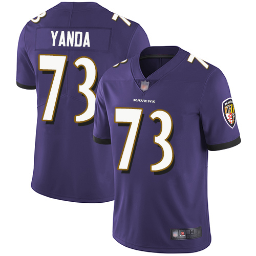 Baltimore Ravens #73 Marshal Yanda Purple Vapor Untouchable Limited Jersey - Zenithce