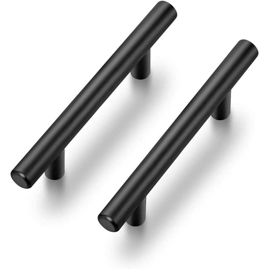 Ravinte 25 Pack 5 Inch Kitchen Square Cabinet Handles Matte Black Cabinet Pulls - Zenithce