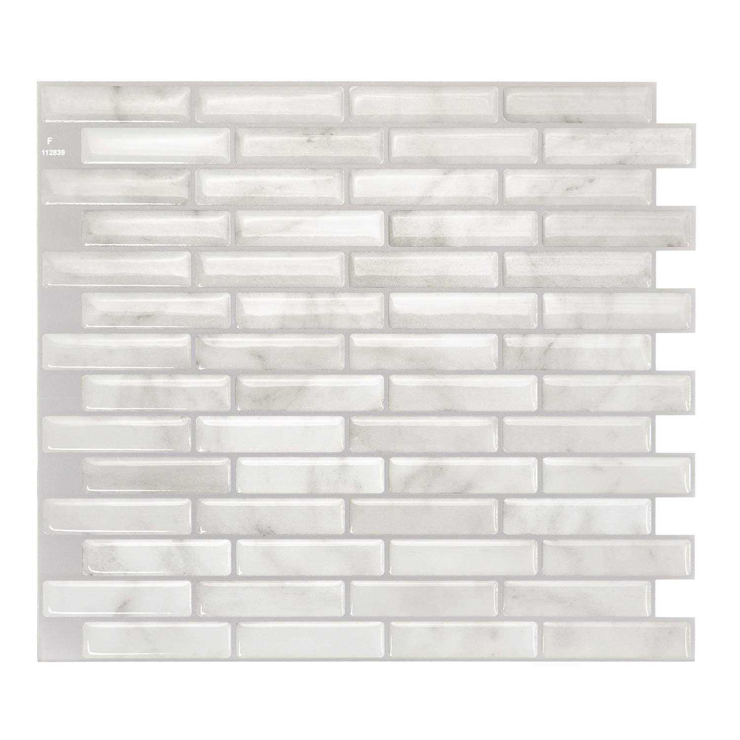 Smart Tiles Peel and Stick Backsplash 4 Sheets of 10.20 x 9.00 - Zenithce