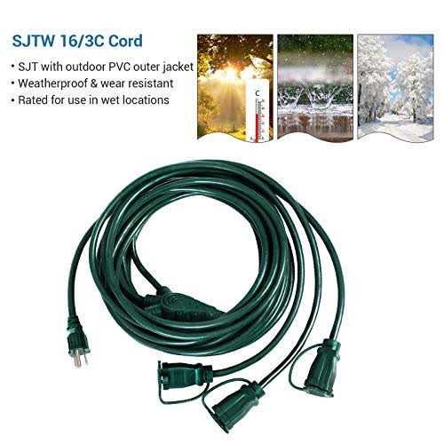 Dewenwils Outdoor Electrical Remote Control Outlet Wireless Remote Light Switch,100 Ft RF Range - Zenithce