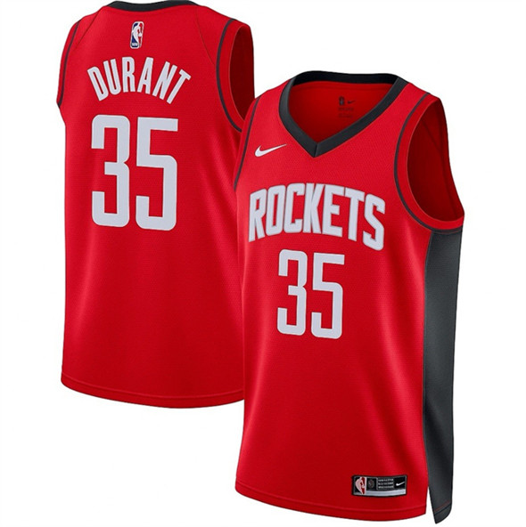 Houston Rockets #35 Kevin Durant Red Icon Edition Stitched Jersey - Zenithce