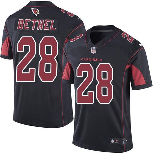 Cardinals #28 Justin Bethel Black Stitched Limited Rush Nike Jersey - Zenithce