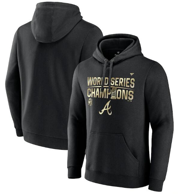 Atlanta Braves 2021 Black World Series Champions Pullover Hoodie - Zenithce