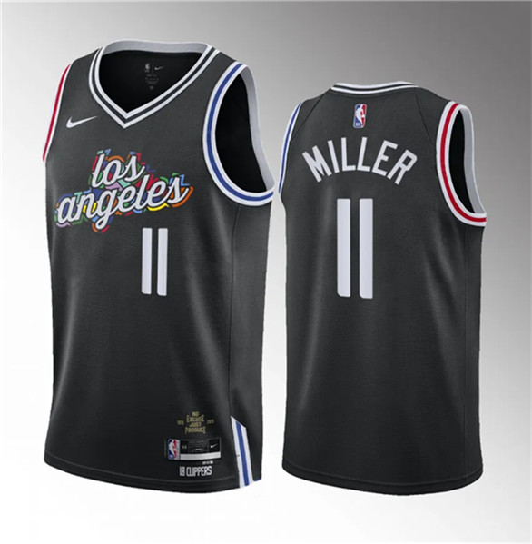 Los Angeles Clippers #11 Jordan Miller Black 2023 Draft City Edition Stitched Jersey - Zenithce