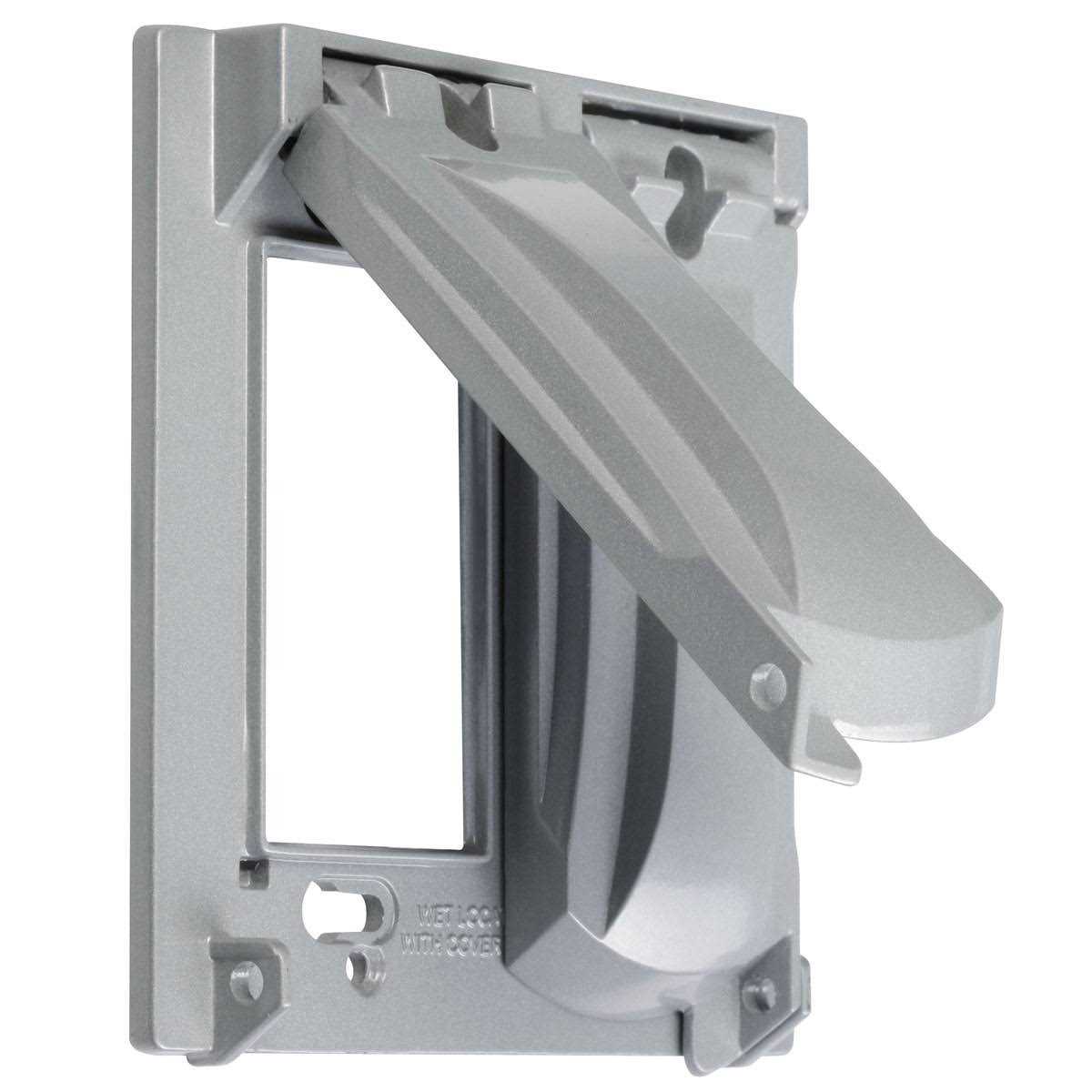TayMac Wall Plate Cover Masque White 1 gang Plastic Toggle - Zenithce