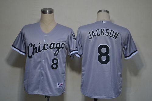 White Sox #8 Bo Jackson Grey Stitched Jersey - Zenithce