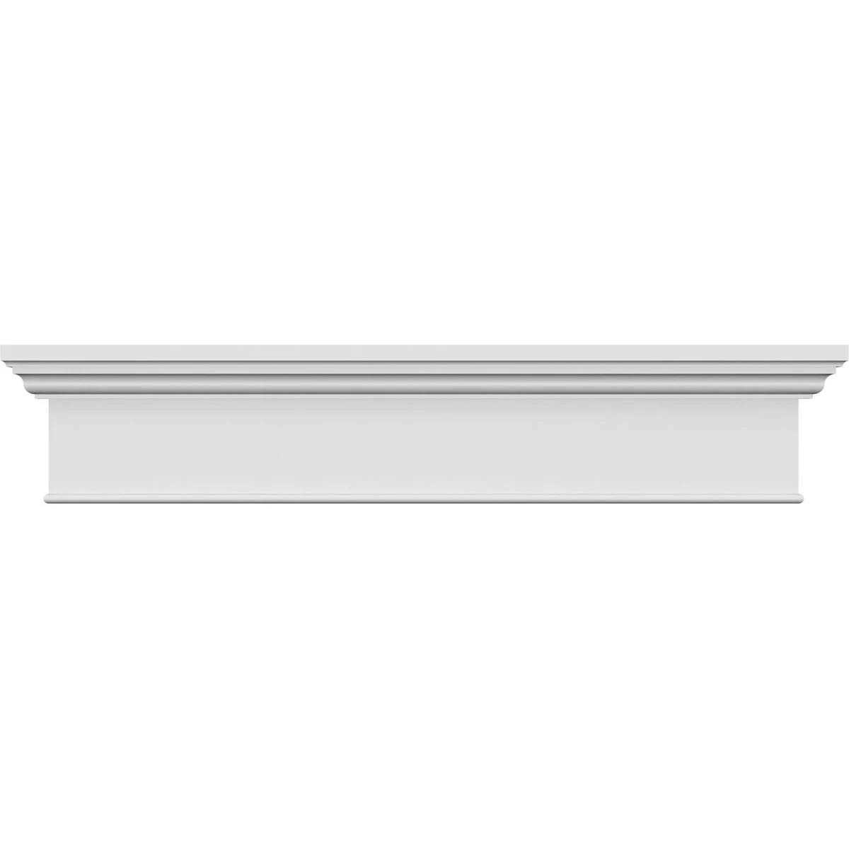 Ekena Millwork CRH07X26 26 Bottom Width x 29 7/8 Top Width x 7 1/4H x 1P Traditional Crosshead with Trim - Zenithce